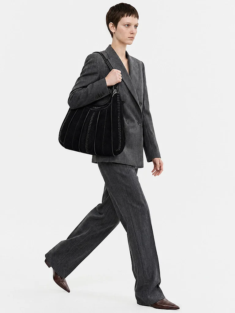 GIANNI CHIARINI Sac en cuir - Hobo Bag DUA Large noir